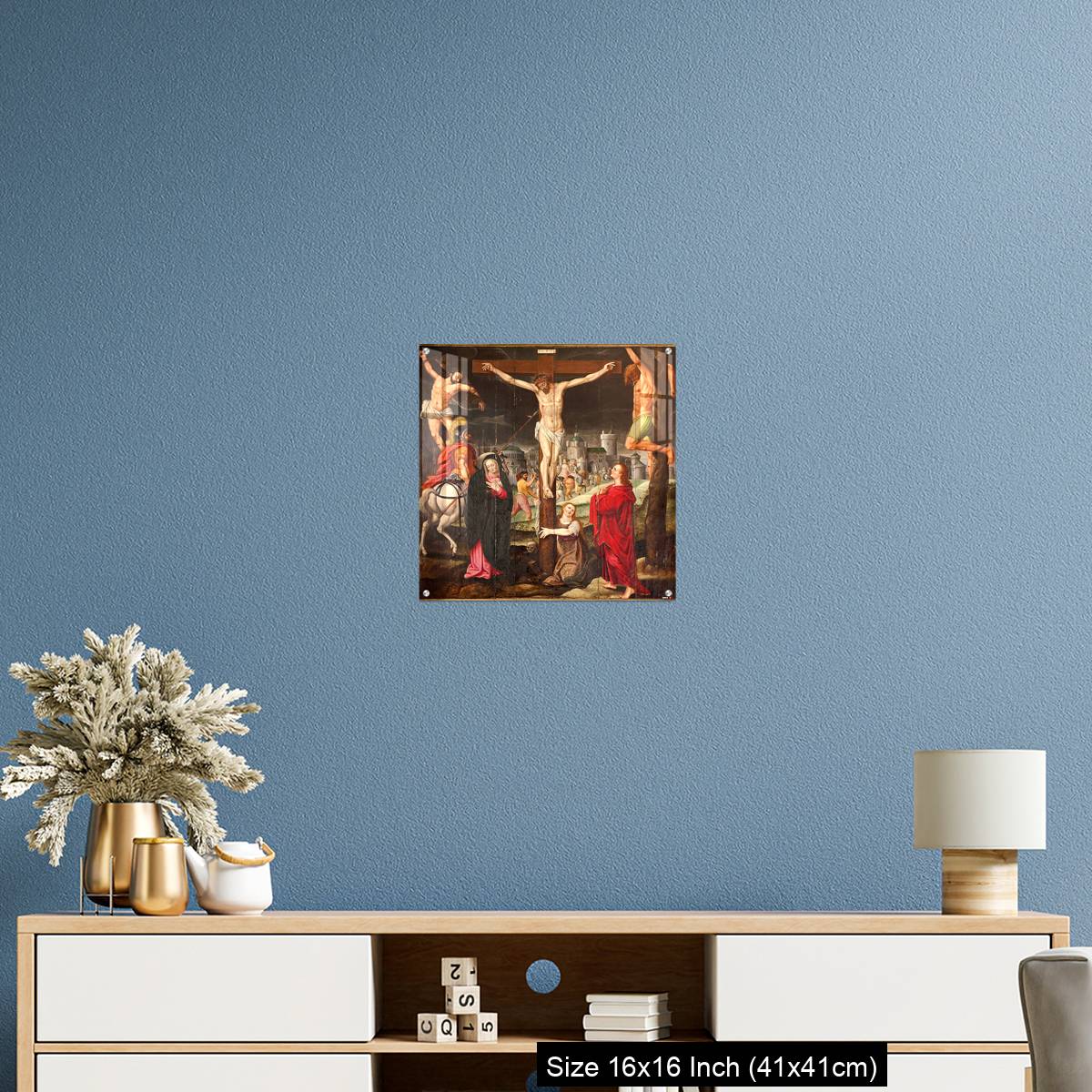 OMGs Acrylic Wall Decor – Ghent - Crucifixion paint on the wood - Image 24