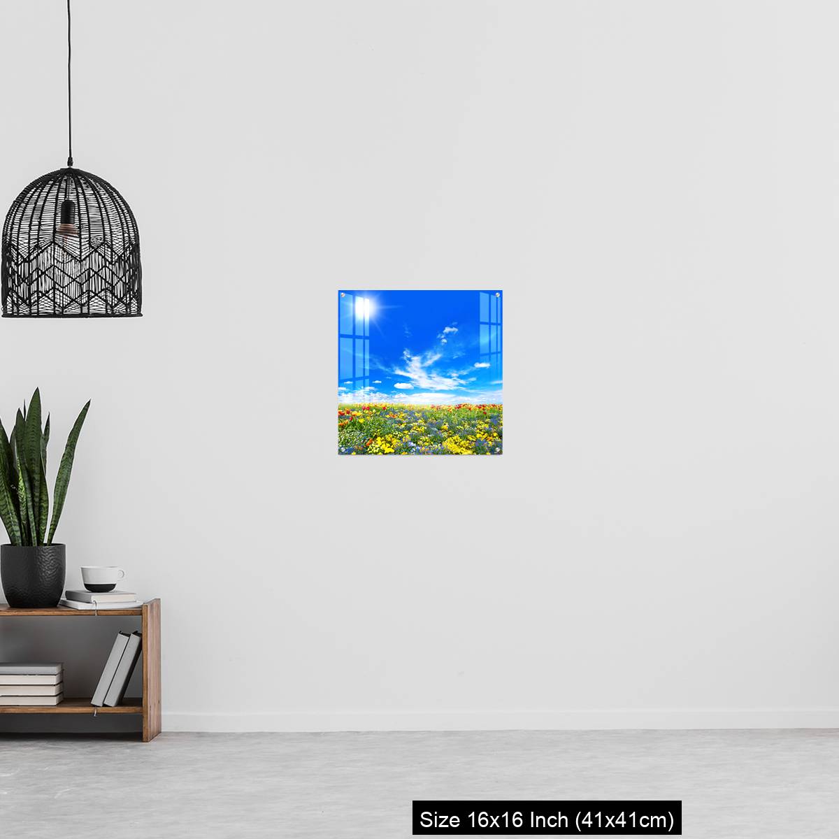 OMGs Acrylic Wall Decor – Meadow with colorful spring flowers. Tulips - Image 27