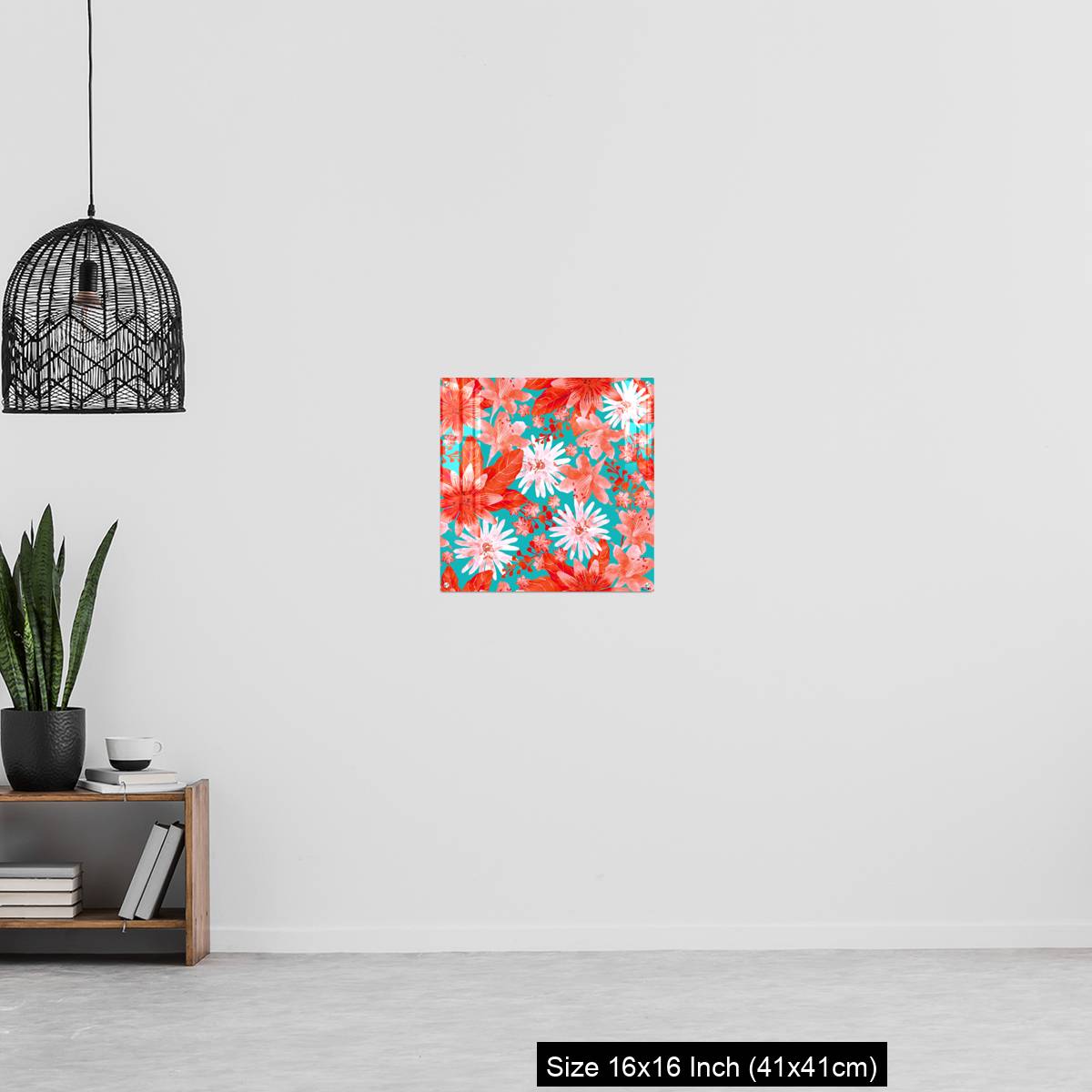 OMGs Acrylic Wall Decor – Seamless pattern with Assorted Red Flowers - Image 27