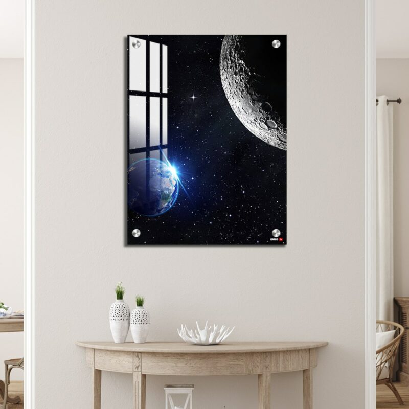 OMGs Acrylic Wall Decor - View From Moon - Sunrise of Earth