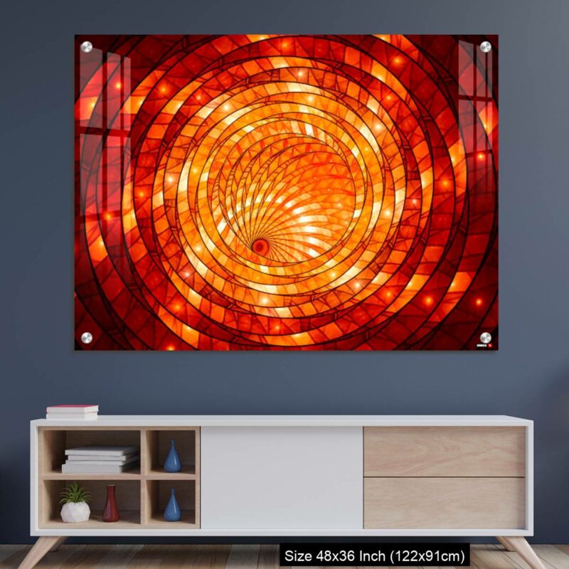 OMGs Acrylic Wall Decor – Fiery glowing stained-glass