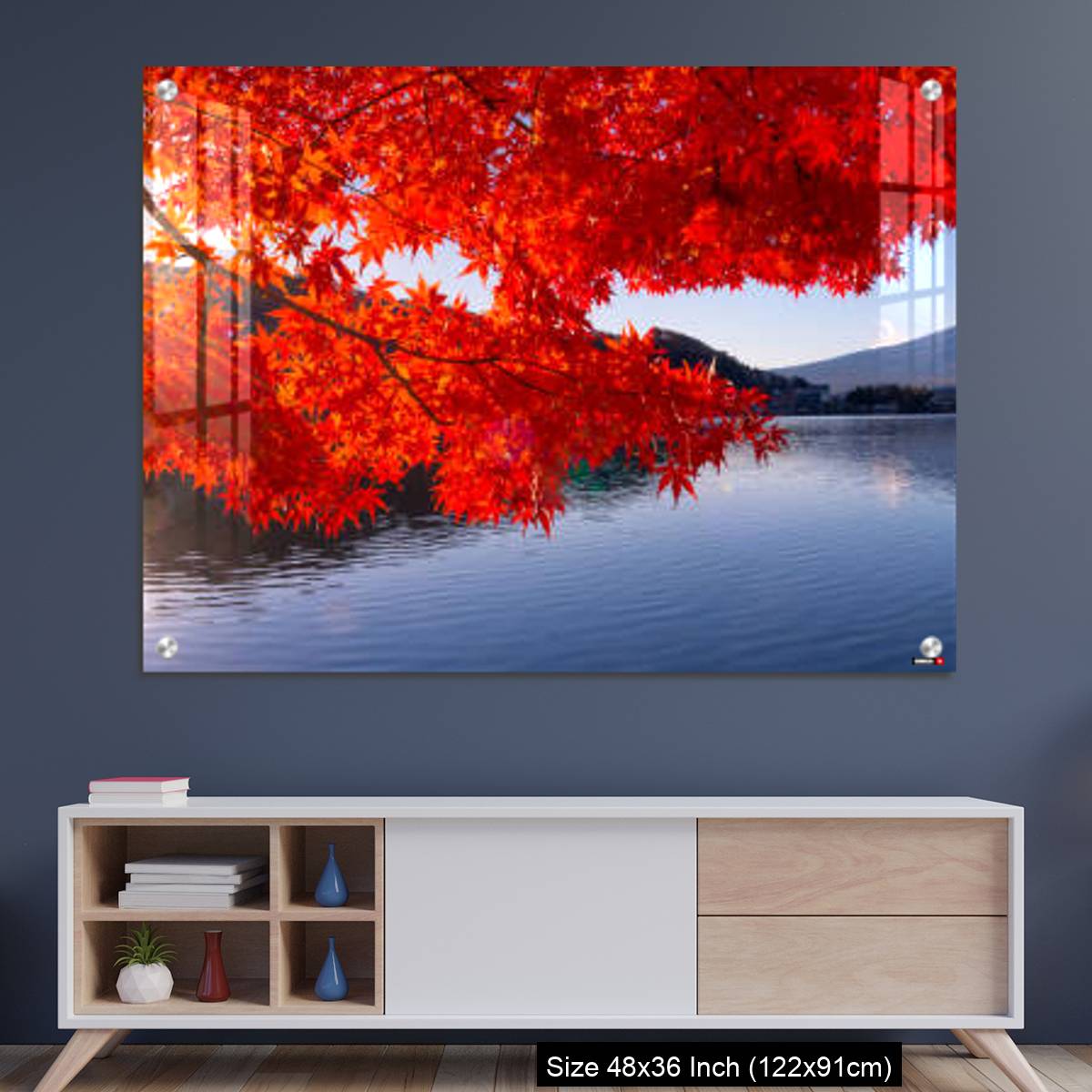 OMGs Acrylic Wall Decor – Mt Fuji in autumn view from lake Kawaguchiko