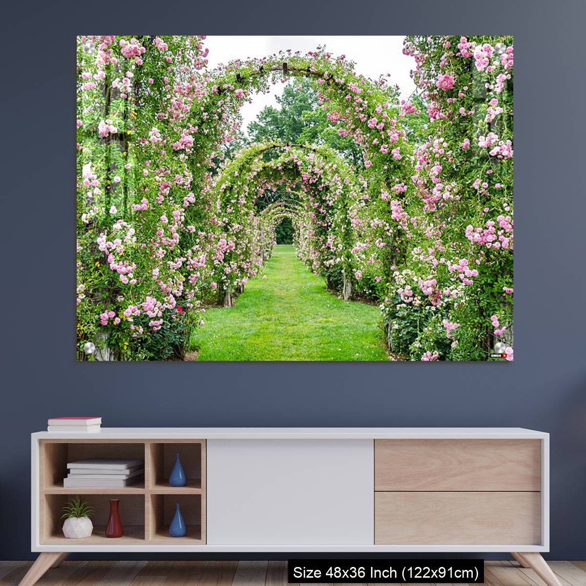 OMGs Acrylic Wall Decor – Rose Covered Archways at Elizabeth Park, West Hartford, CT