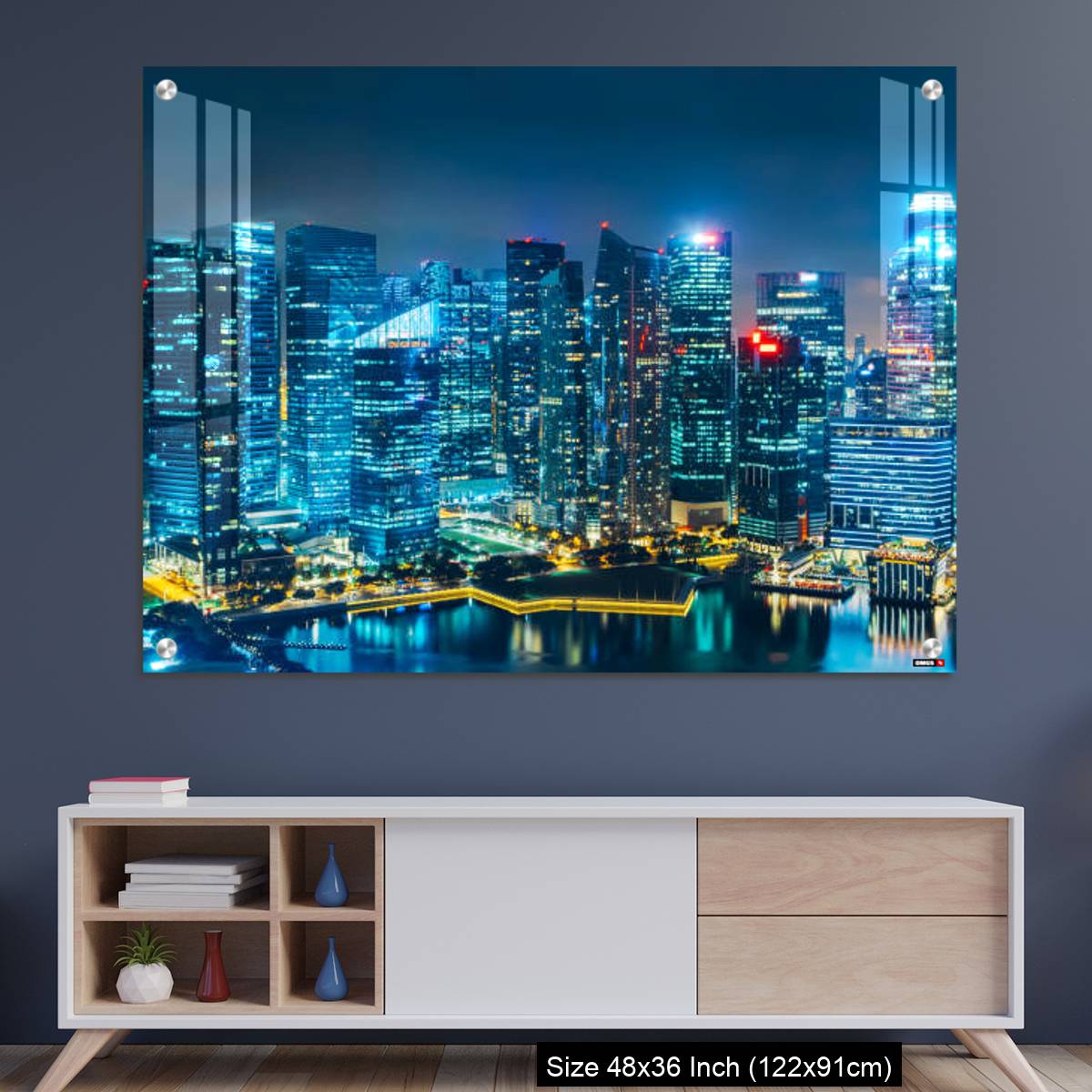OMGs Acrylic Wall Decor – Singapore city skyline.