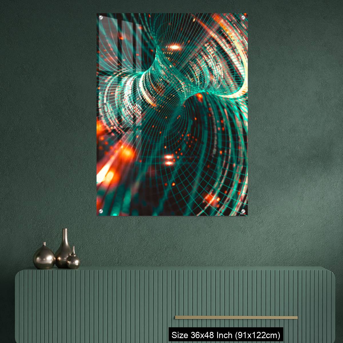 OMGs Acrylic Wall Decor – Abstract background of technology, science and cloud computer - Image 2