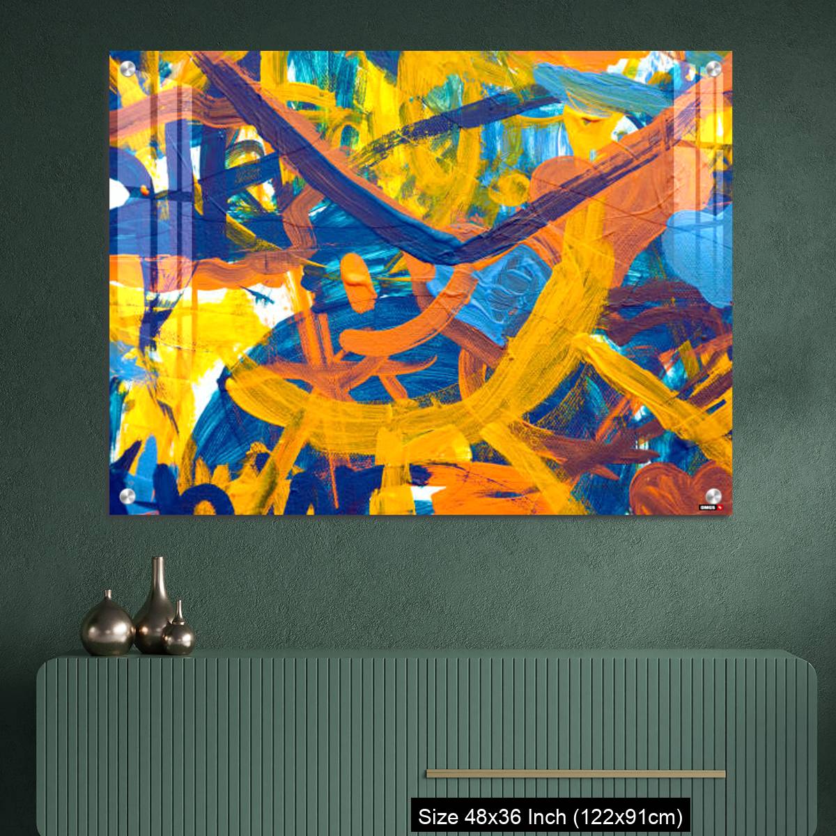 OMGs Acrylic Wall Decor – Colorful abstract oil painting made by children - Image 2