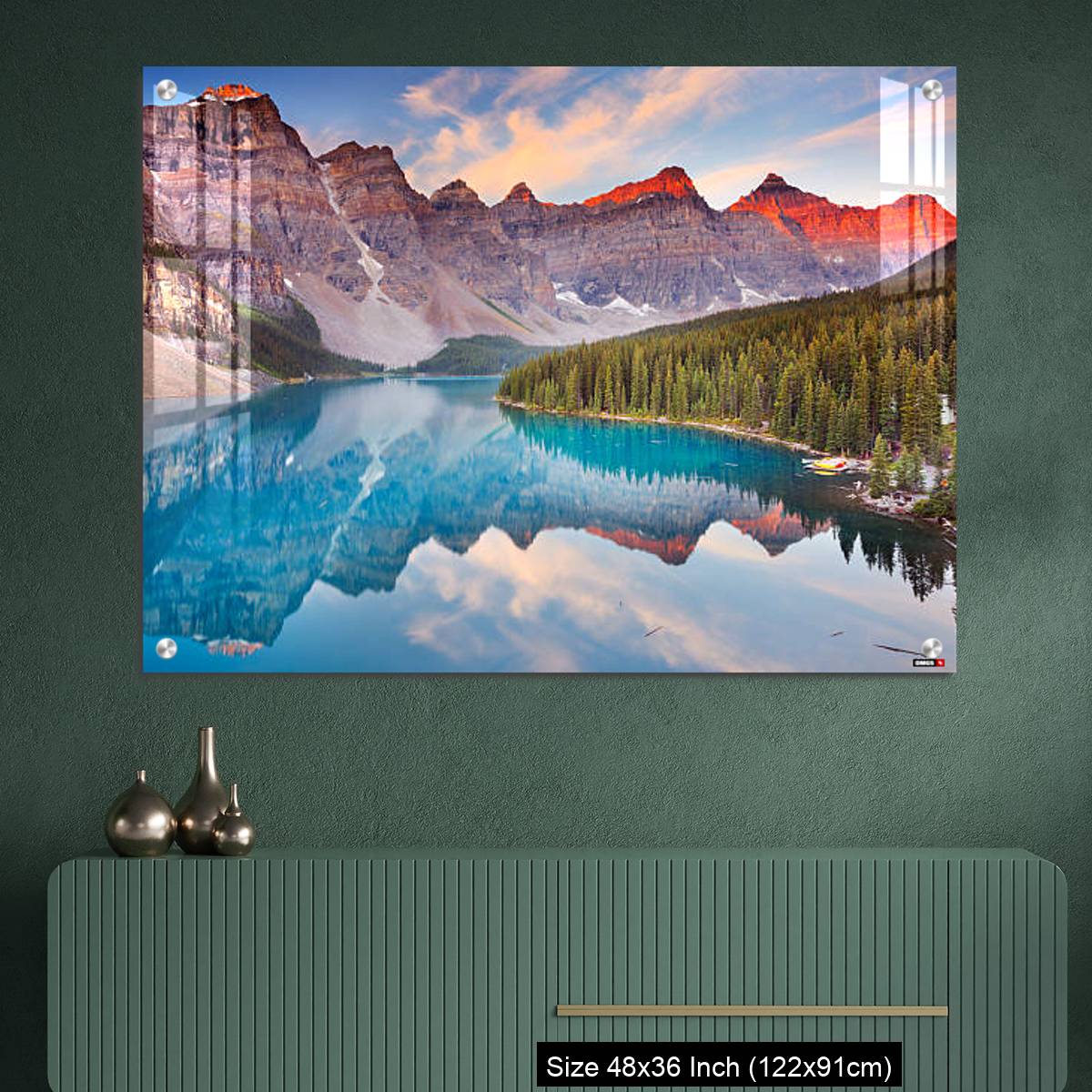 OMGs Acrylic Wall Decor – Moraine Lake at sunrise, Banff National Park, Canada - Image 2