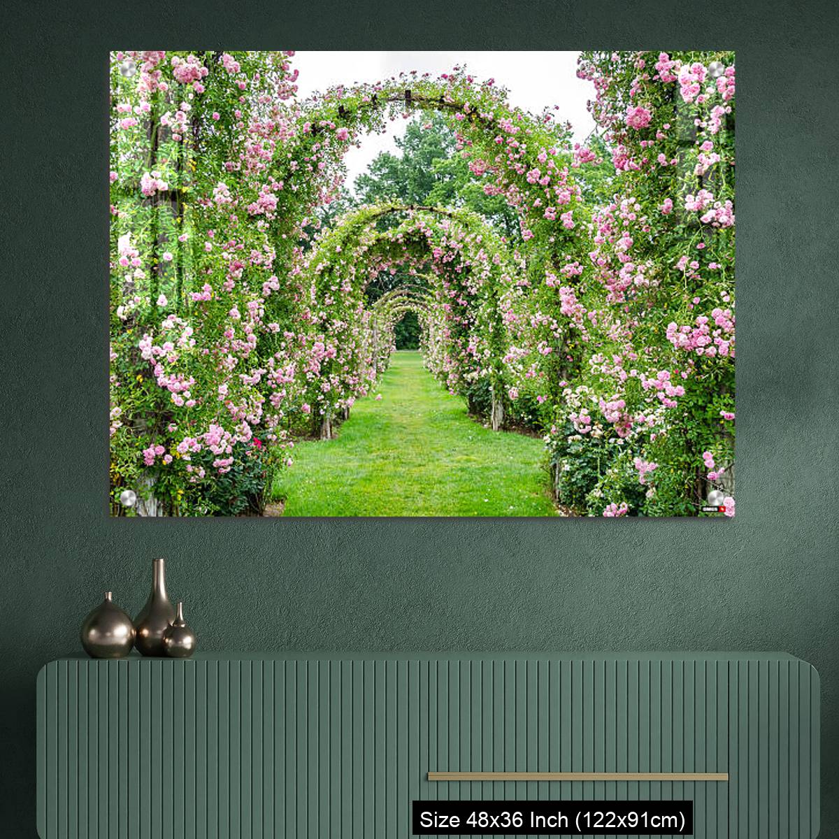 OMGs Acrylic Wall Decor – Rose Covered Archways at Elizabeth Park, West Hartford, CT - Image 2