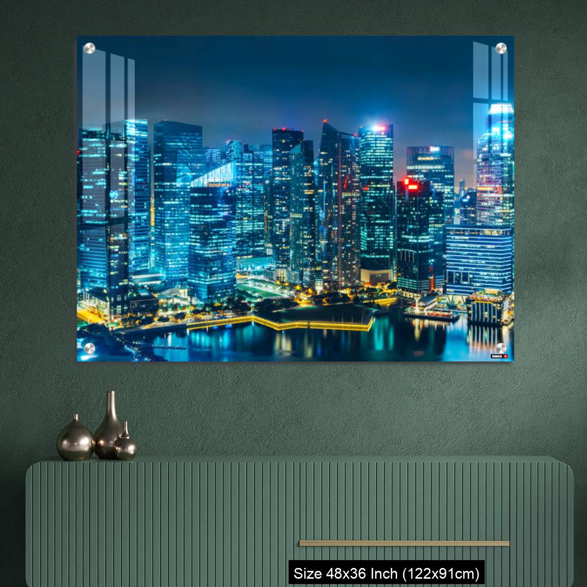 OMGs Acrylic Wall Decor – Singapore city skyline. - Image 2