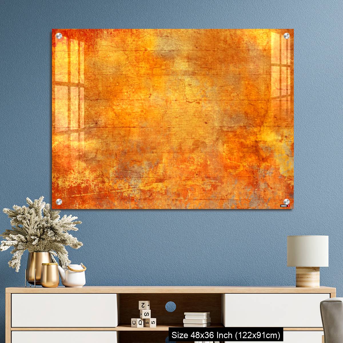 OMGs Acrylic Wall Decor – Fall colors background texture - Image 3