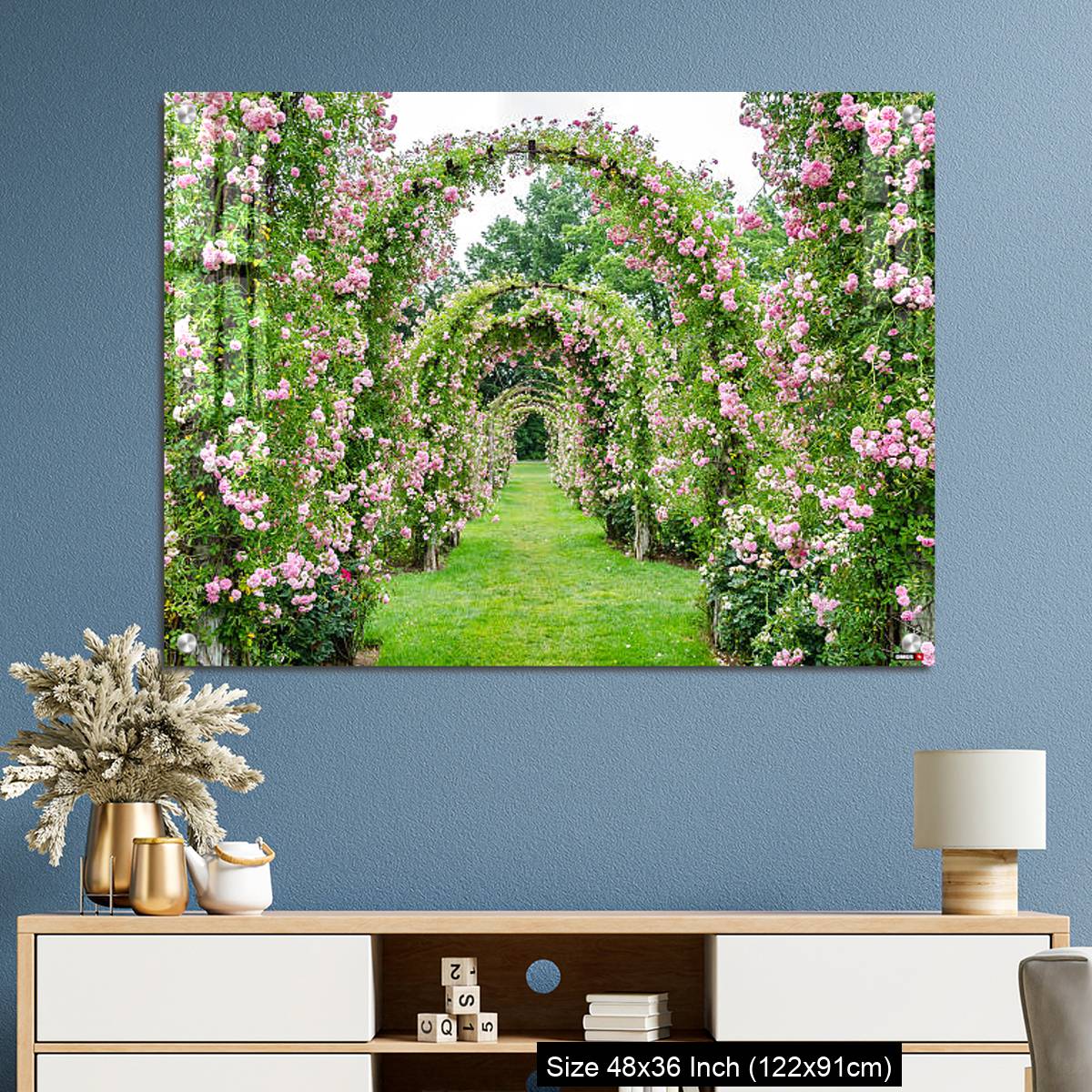OMGs Acrylic Wall Decor – Rose Covered Archways at Elizabeth Park, West Hartford, CT - Image 3
