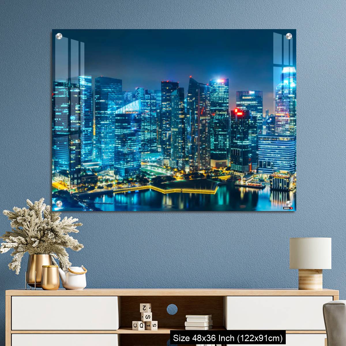 OMGs Acrylic Wall Decor – Singapore city skyline. - Image 3
