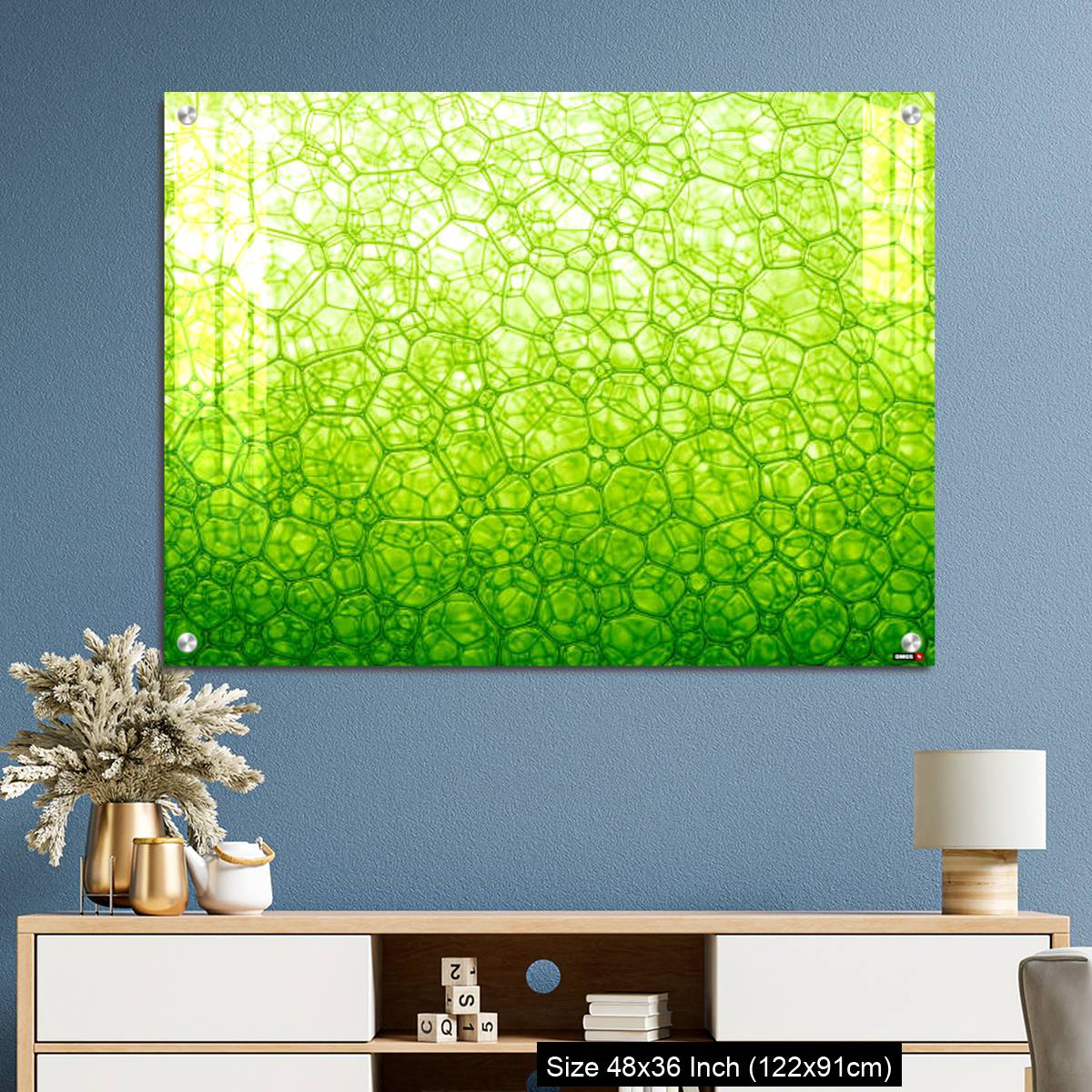 OMGs Acrylic Wall Decor – The close distance of the green bubble,Bubble, DNA, Drop, Liquid - Image 3