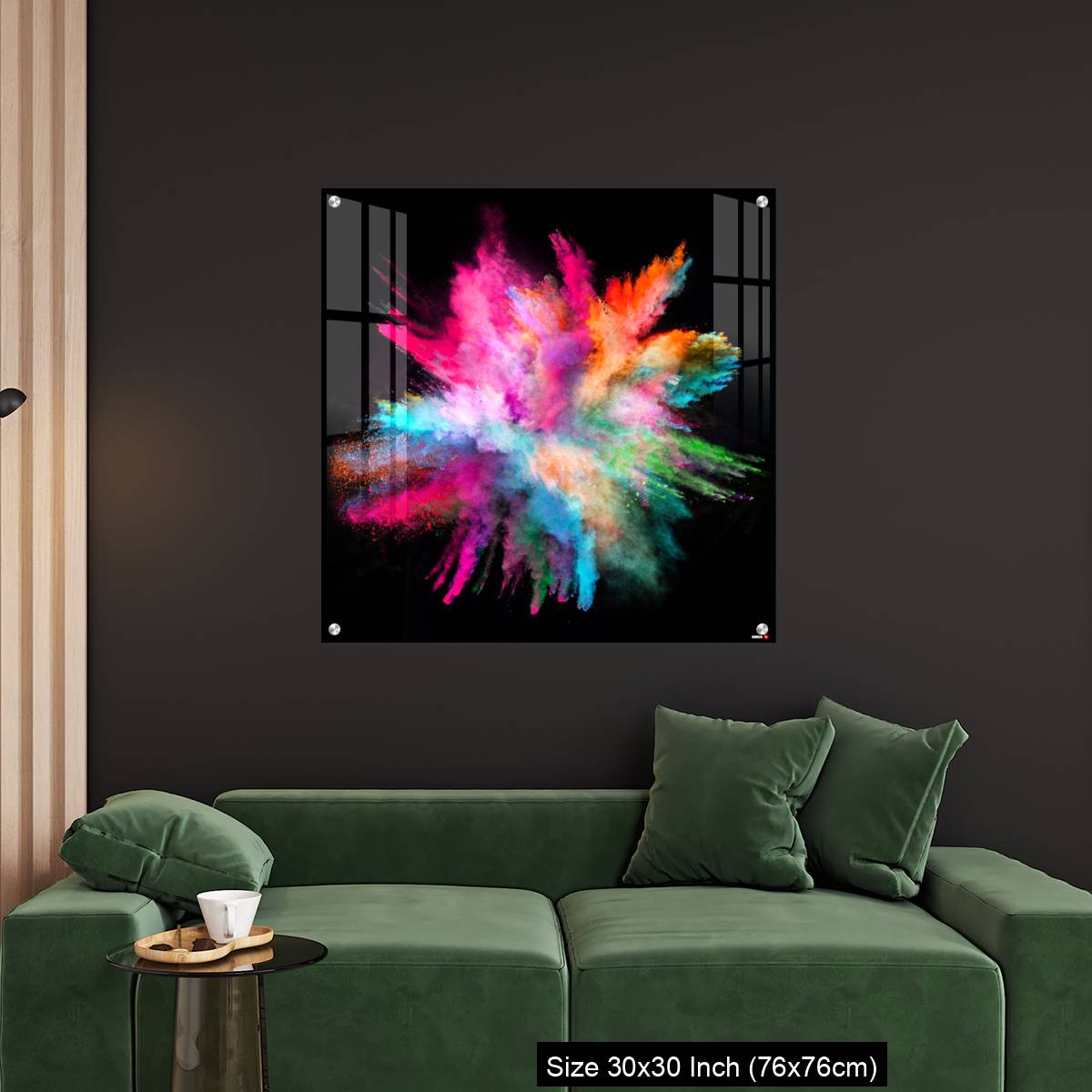OMGs Acrylic Wall Decor – Colored powder explosion on black background - Image 4