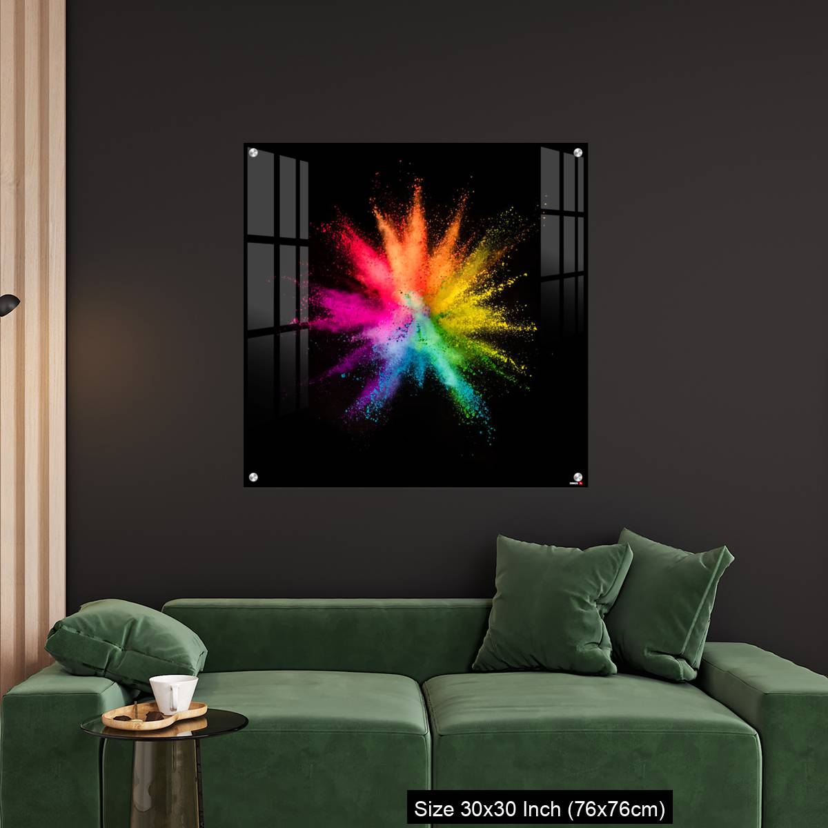 OMGs Acrylic Wall Decor – Colored powder explosion on black background - Image 4