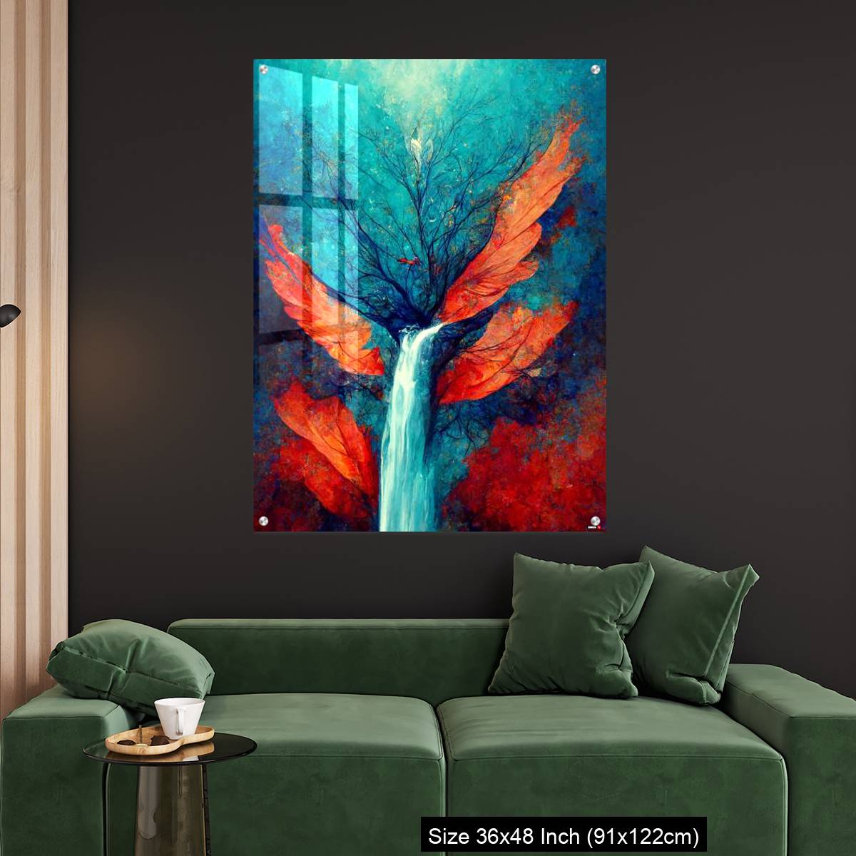 OMGs Acrylic Wall Decor – Abstract illustration of a waterfall stream from the tree - Image 4