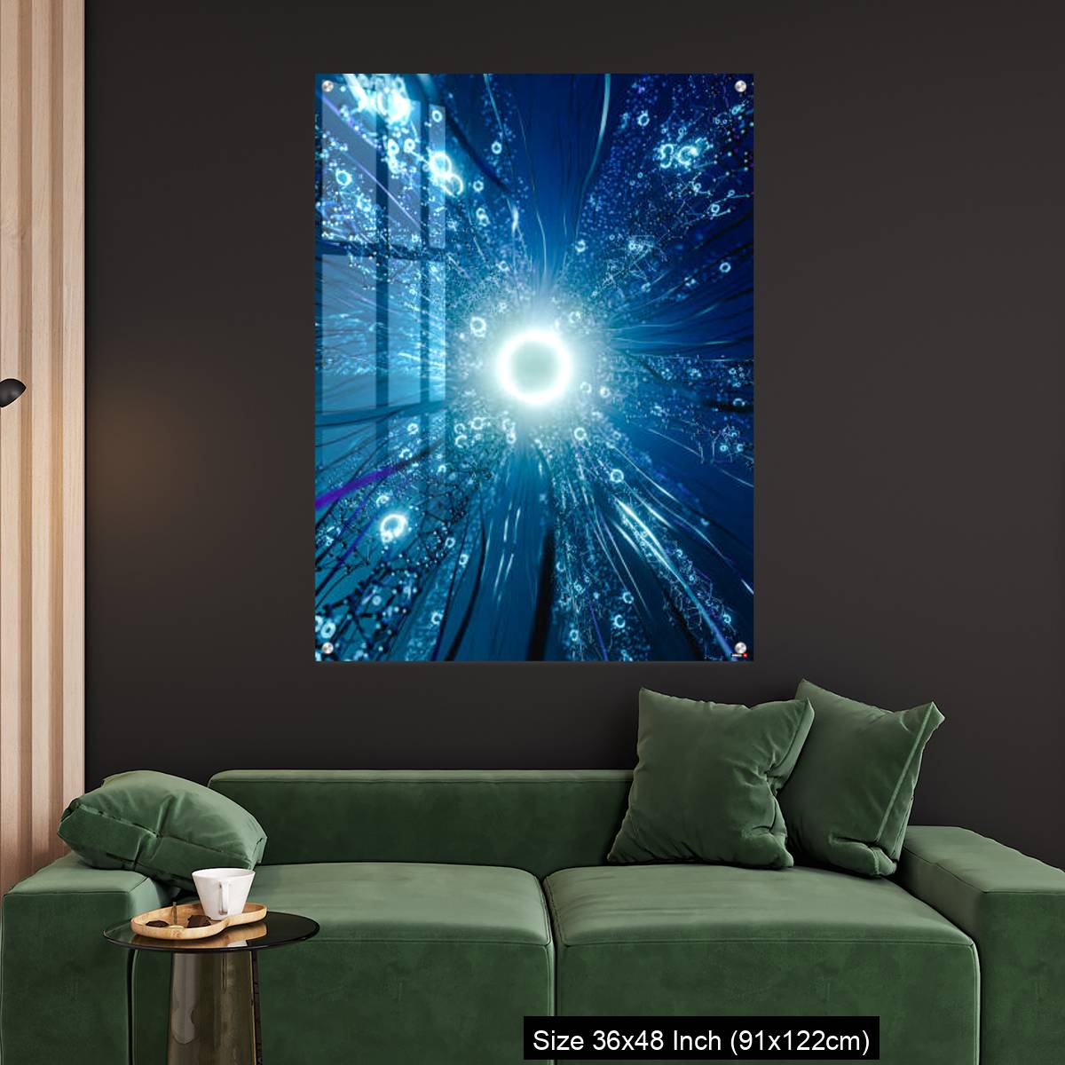 OMGs Acrylic Wall Decor – Virtual network with glowing center. - Image 4