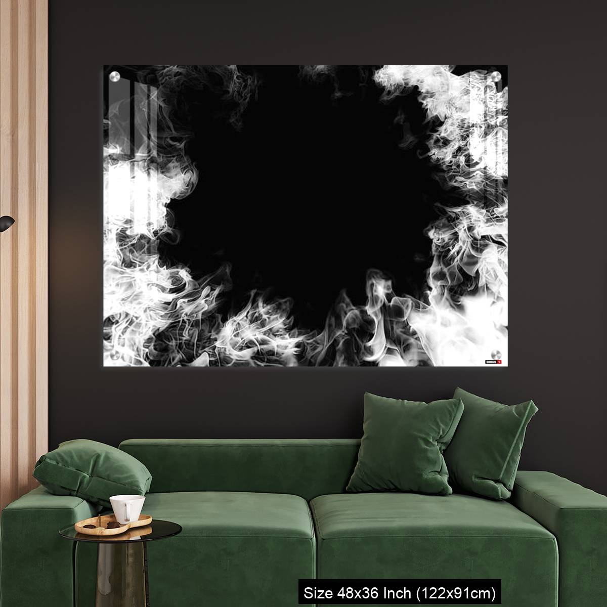 OMGs Acrylic Wall Decor – White smoke swirling in the dark - Image 4