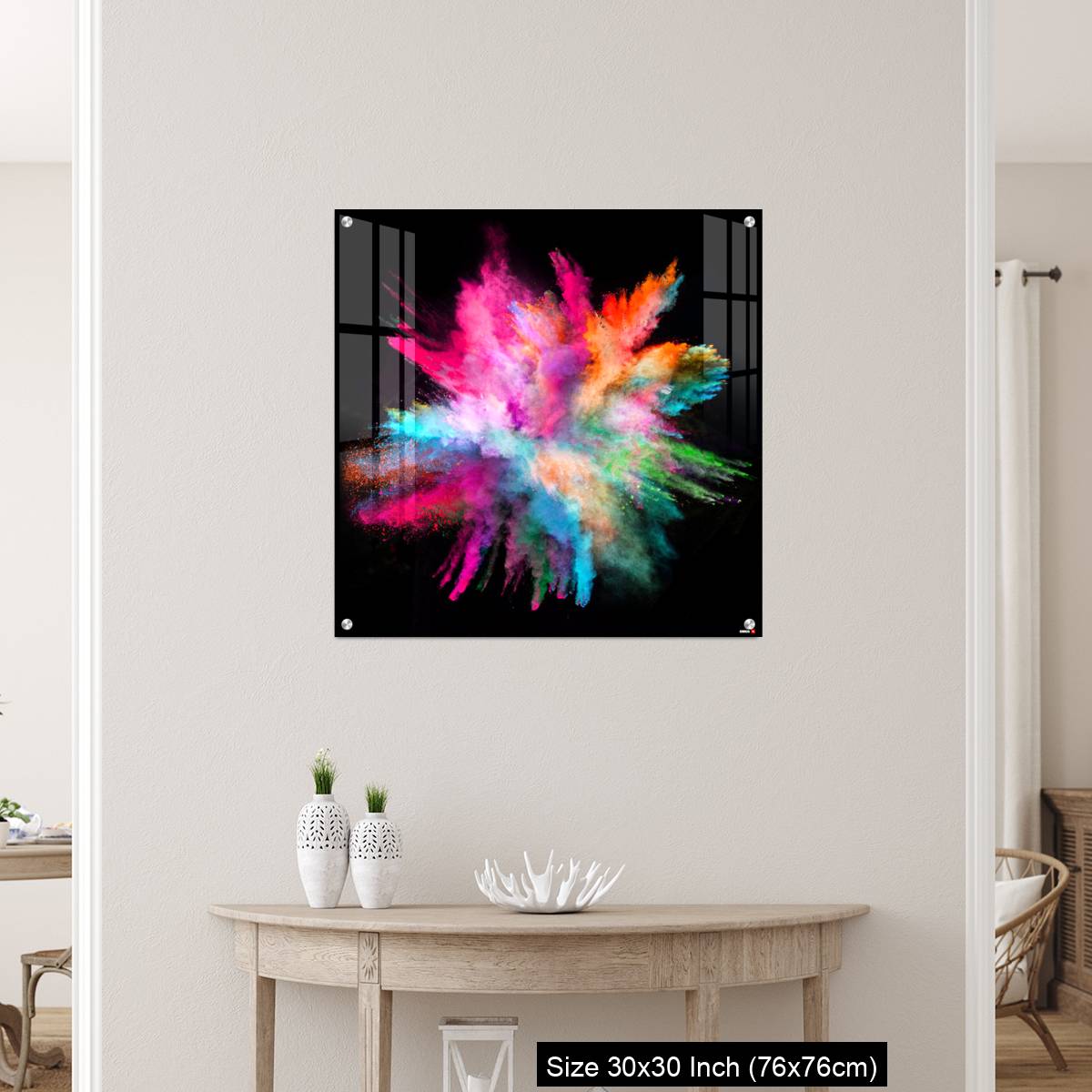 OMGs Acrylic Wall Decor – Colored powder explosion on black background - Image 5