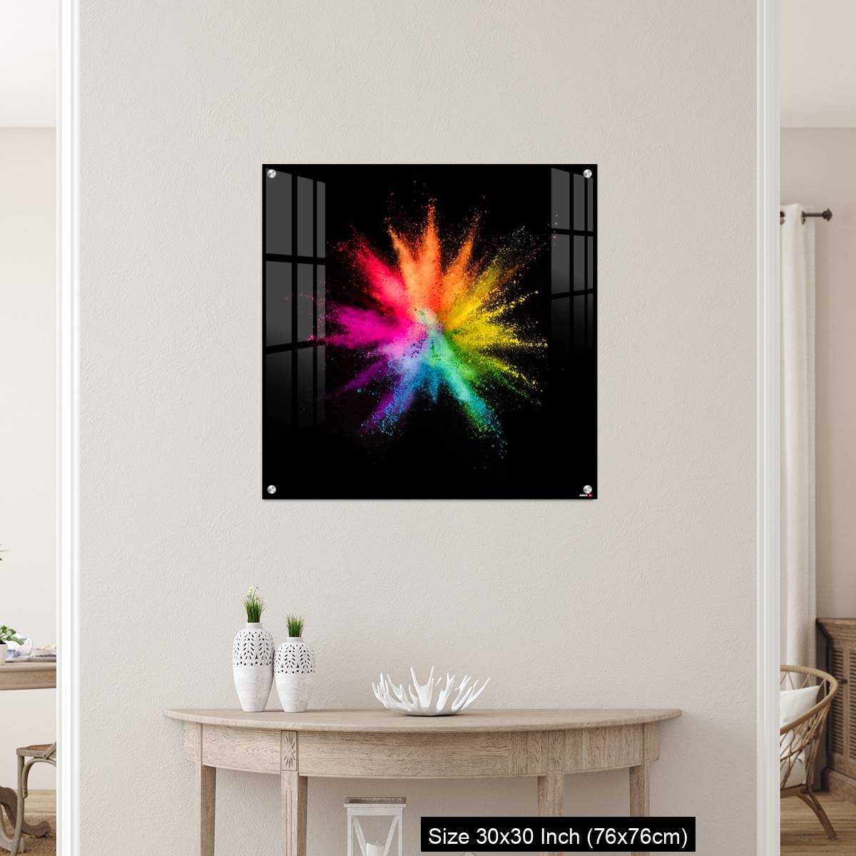 OMGs Acrylic Wall Decor – Colored powder explosion on black background - Image 5