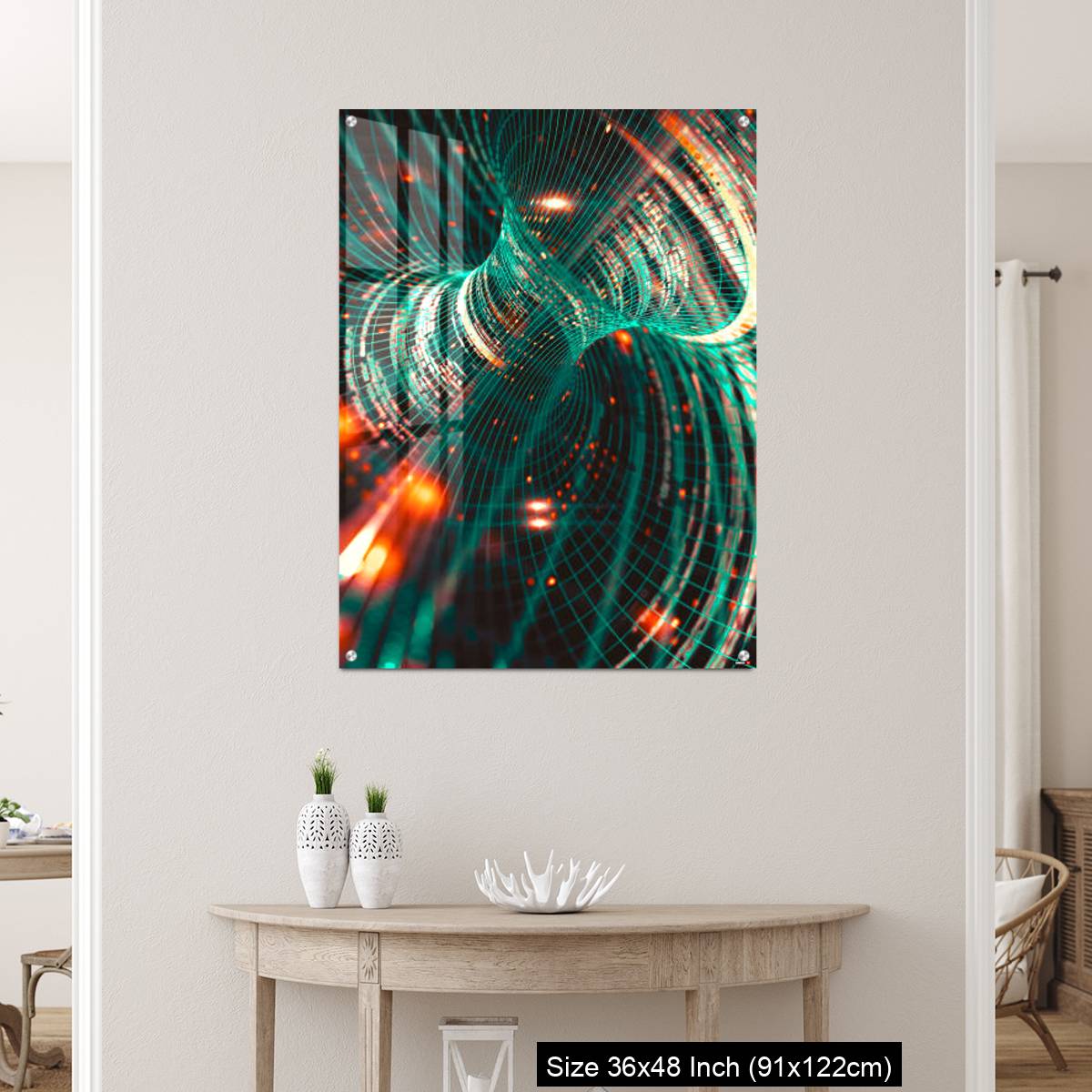 OMGs Acrylic Wall Decor – Abstract background of technology, science and cloud computer - Image 5