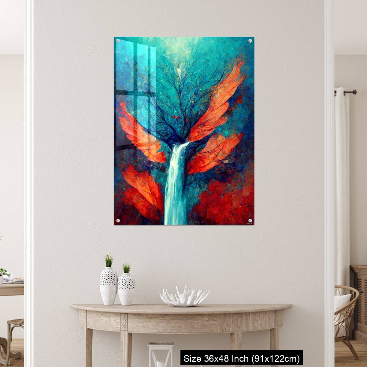 OMGs Acrylic Wall Decor – Abstract illustration of a waterfall stream from the tree - Image 5
