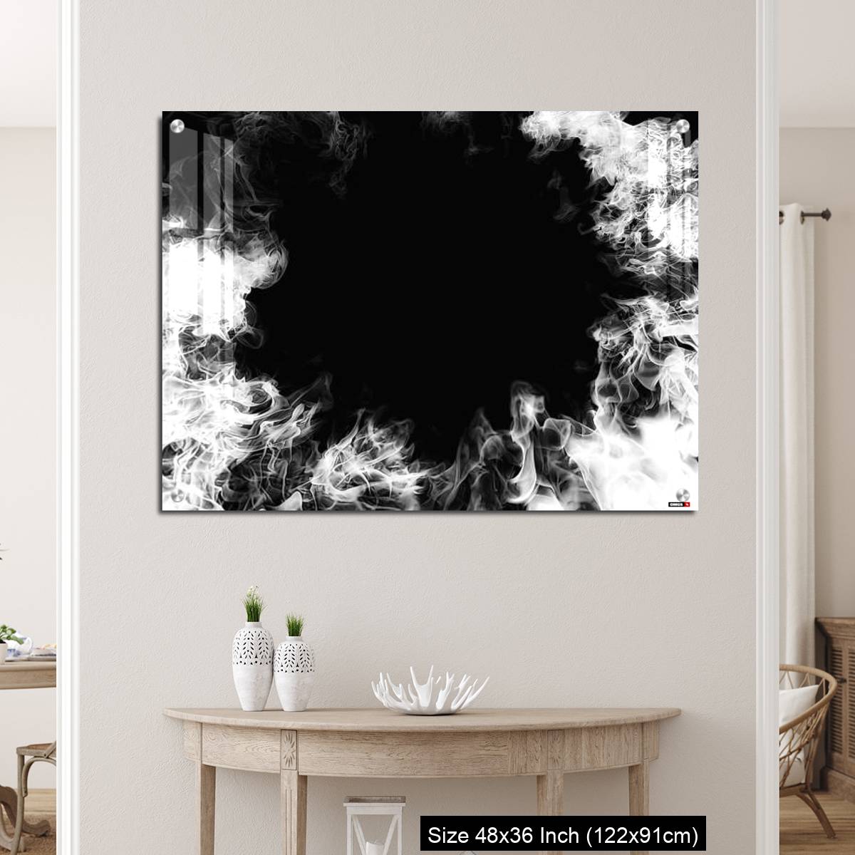 OMGs Acrylic Wall Decor – White smoke swirling in the dark - Image 5