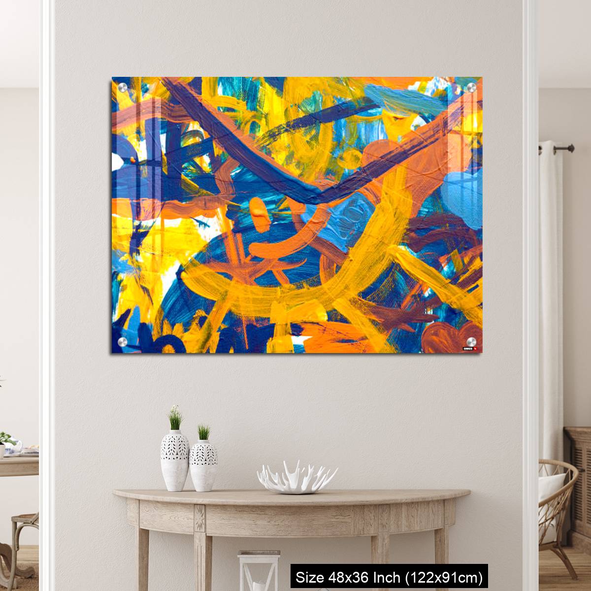 OMGs Acrylic Wall Decor – Colorful abstract oil painting made by children - Image 5