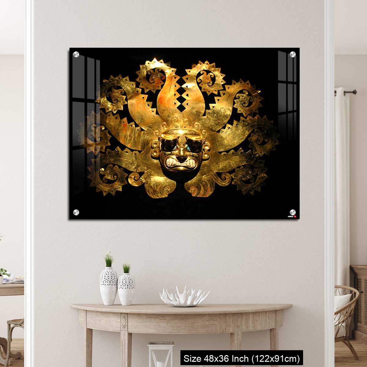 OMGs Acrylic Wall Decor – Peruvian ancient mask made out of gold - Image 5