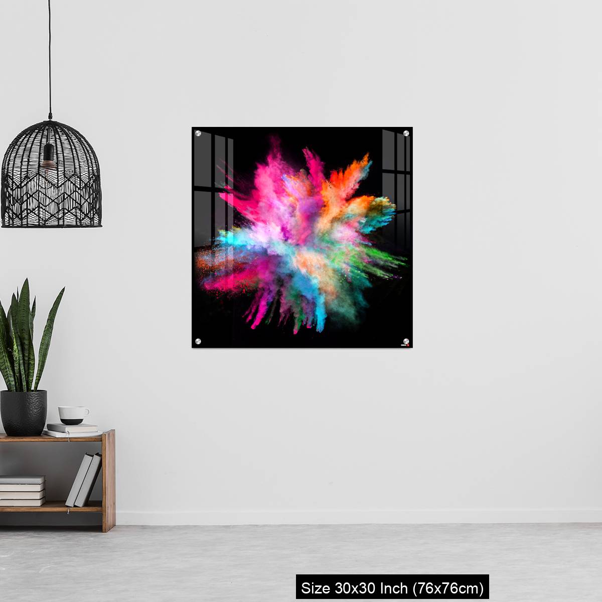 OMGs Acrylic Wall Decor – Colored powder explosion on black background - Image 6