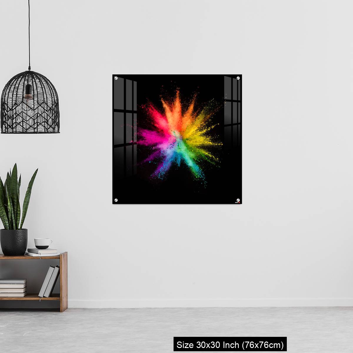 OMGs Acrylic Wall Decor – Colored powder explosion on black background - Image 6