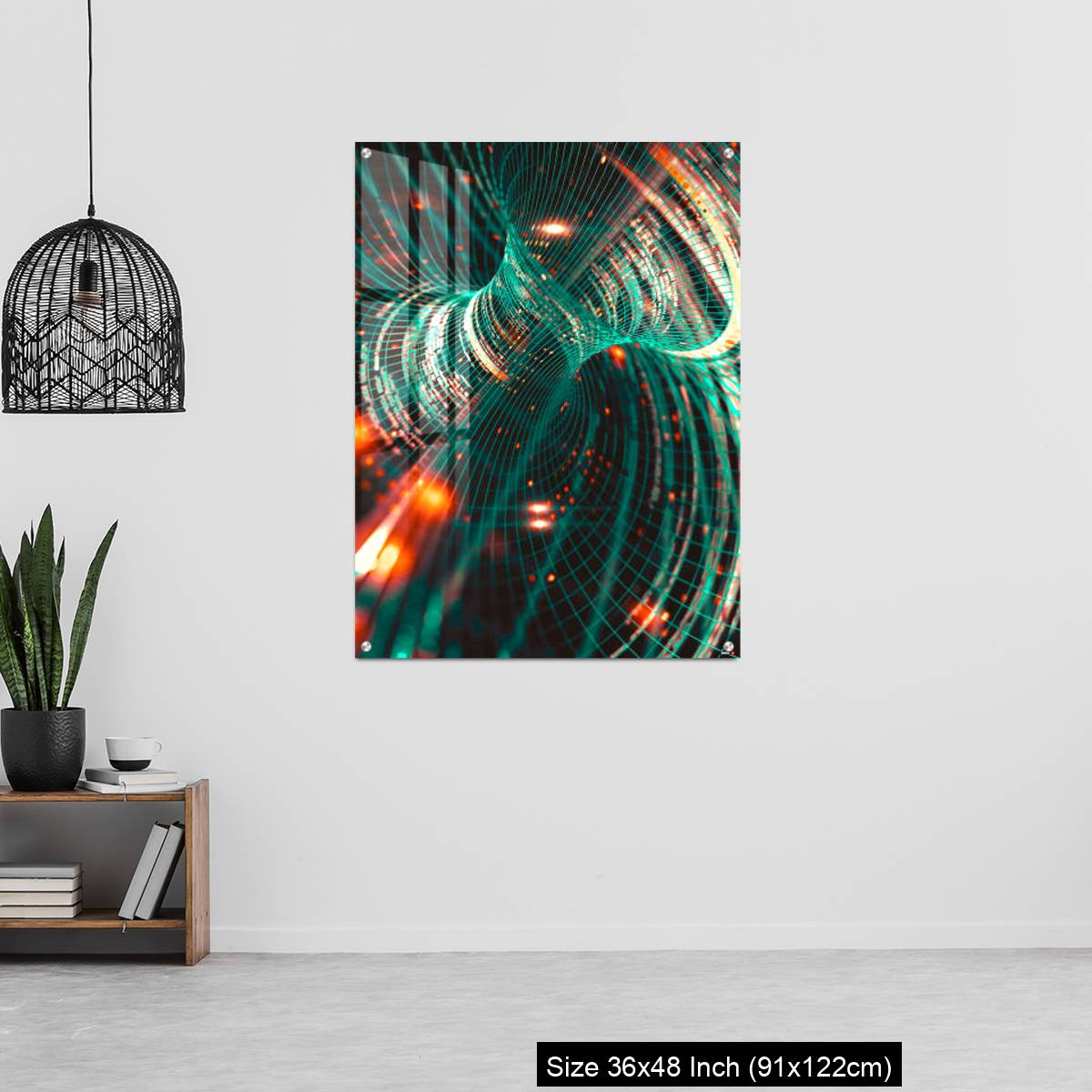 OMGs Acrylic Wall Decor – Abstract background of technology, science and cloud computer - Image 6