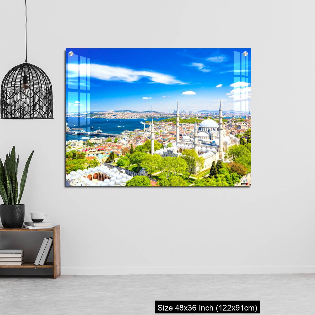 OMGs Acrylic Wall Decor – Aerial drone view of the Suleymaniye Mosque, huge Ottoman imperial mosque in Istanbul, Turkey. - Image 6