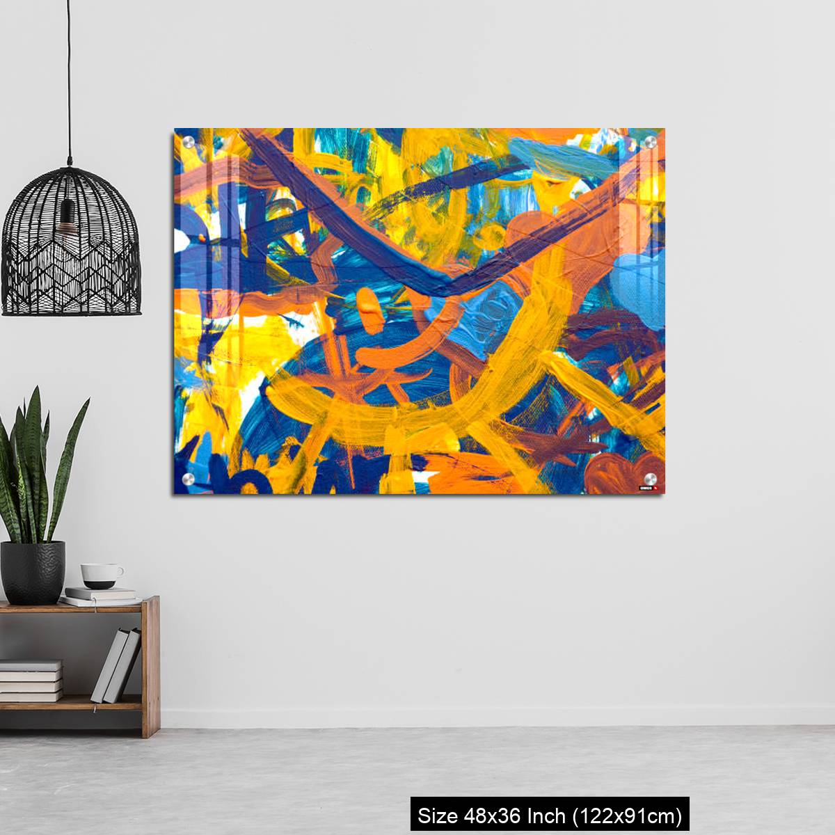 OMGs Acrylic Wall Decor – Colorful abstract oil painting made by children - Image 6