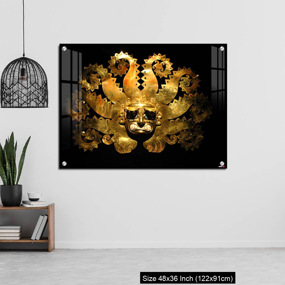 OMGs Acrylic Wall Decor – Peruvian ancient mask made out of gold - Image 6