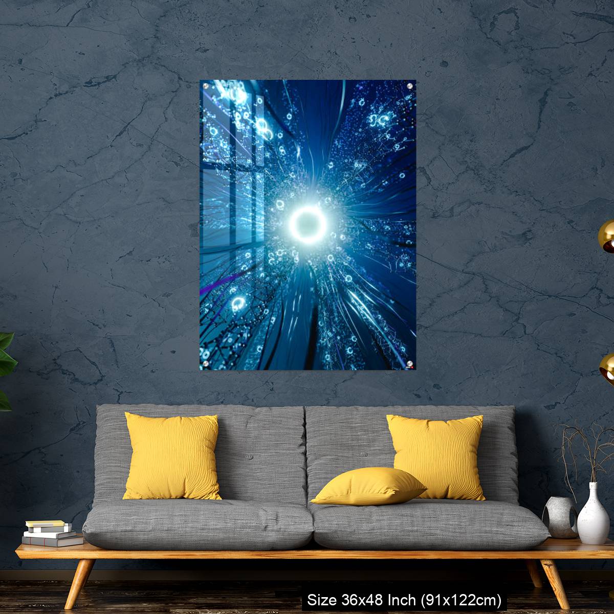 OMGs Acrylic Wall Decor – Virtual network with glowing center. - Image 7