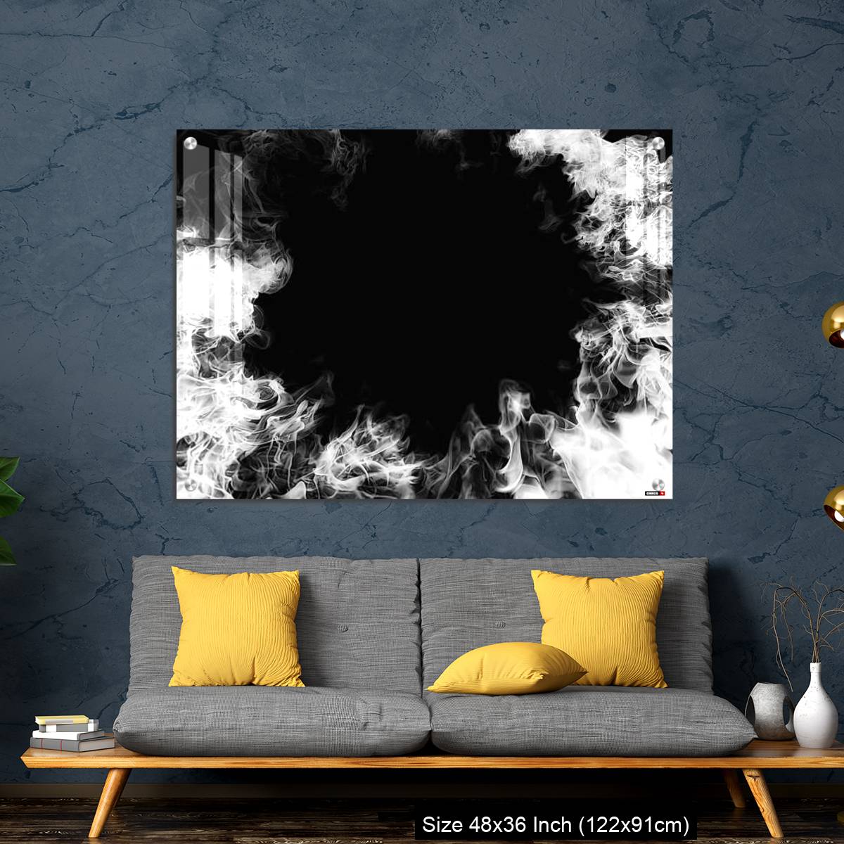 OMGs Acrylic Wall Decor – White smoke swirling in the dark - Image 7