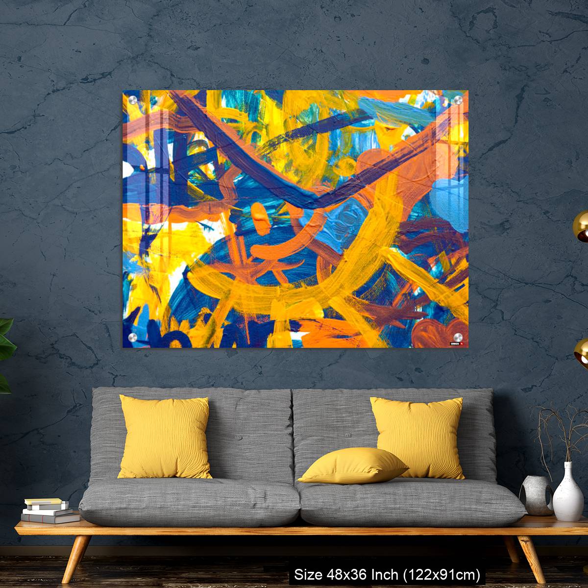 OMGs Acrylic Wall Decor – Colorful abstract oil painting made by children - Image 7