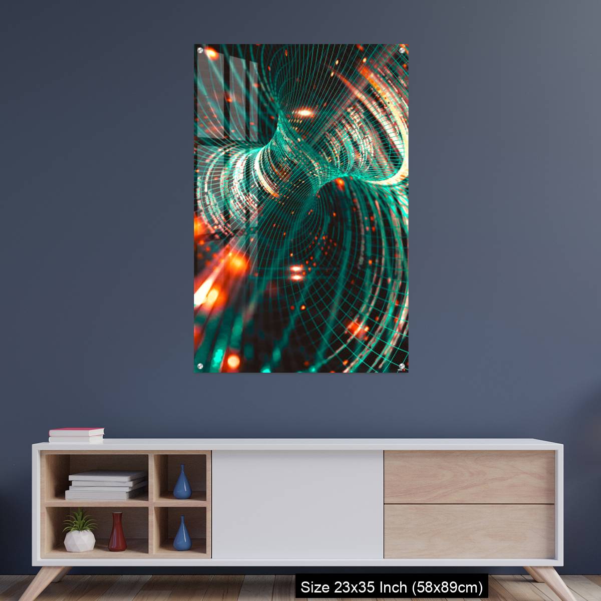 OMGs Acrylic Wall Decor – Abstract background of technology, science and cloud computer - Image 8