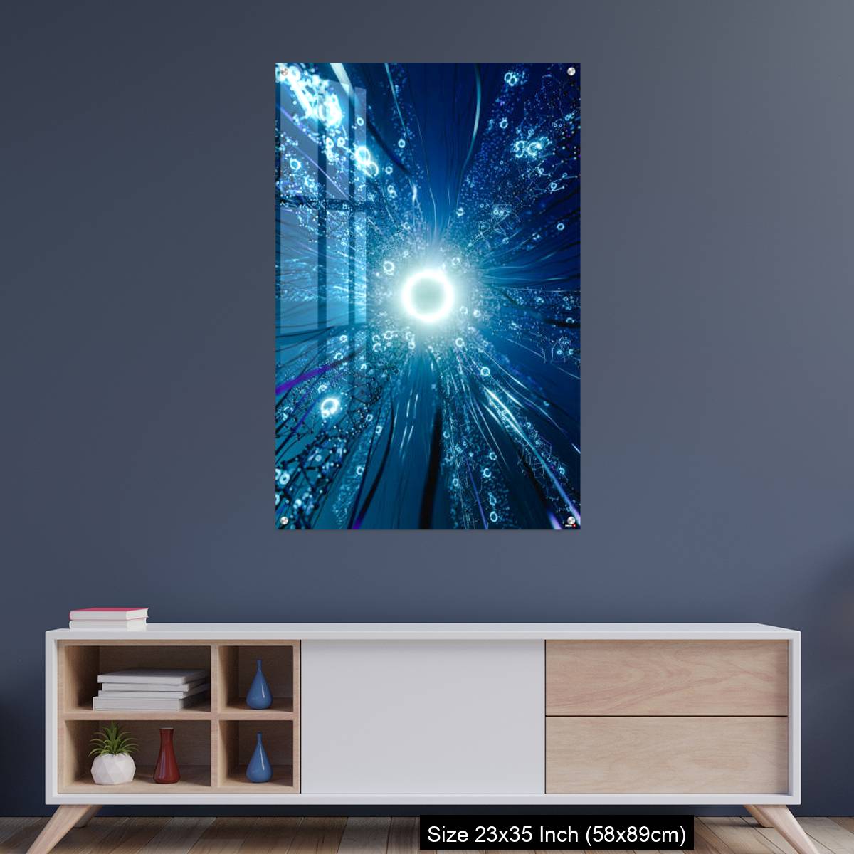 OMGs Acrylic Wall Decor – Virtual network with glowing center. - Image 8
