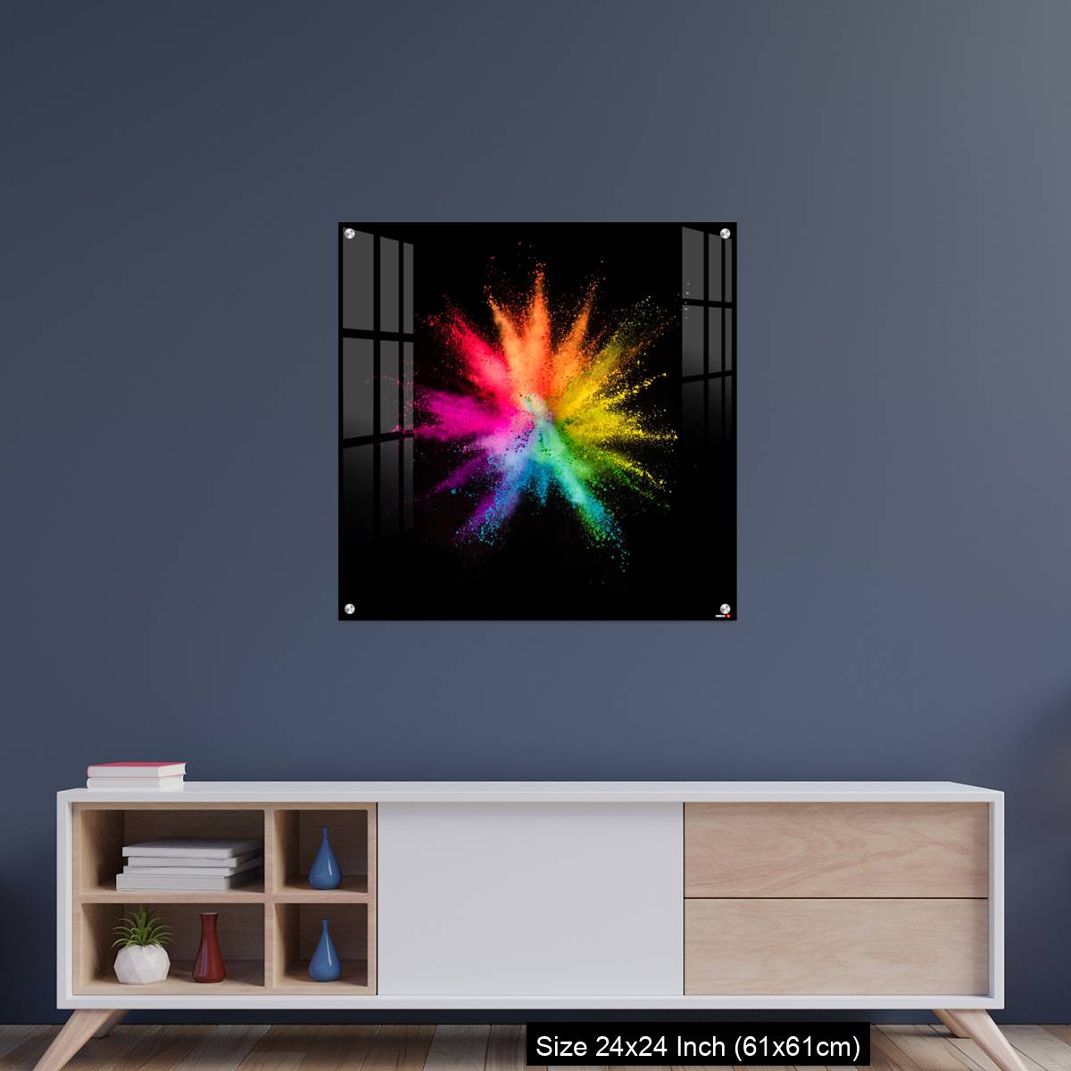 OMGs Acrylic Wall Decor – Colored powder explosion on black background - Image 8