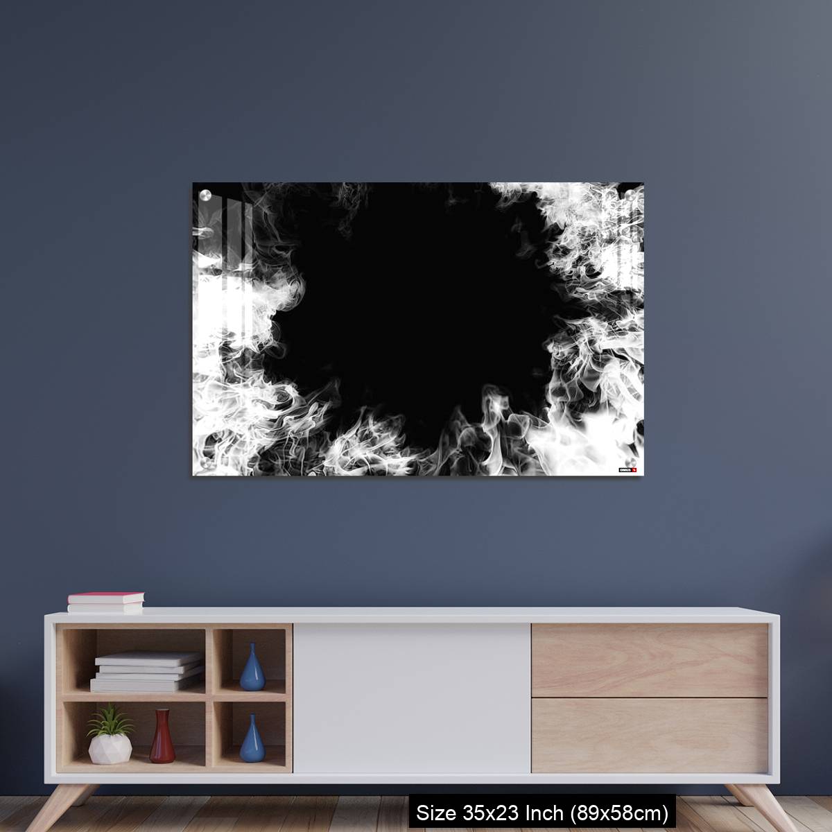 OMGs Acrylic Wall Decor – White smoke swirling in the dark - Image 8