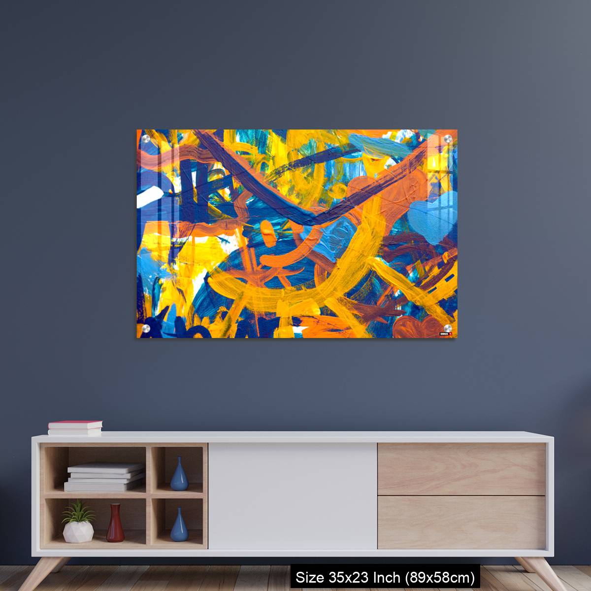 OMGs Acrylic Wall Decor – Colorful abstract oil painting made by children - Image 8