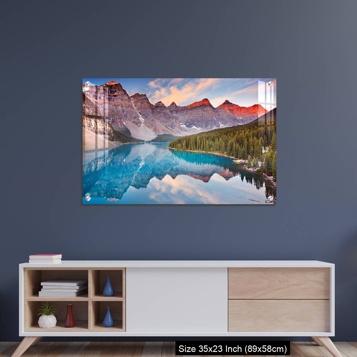 OMGs Acrylic Wall Decor – Moraine Lake at sunrise, Banff National Park, Canada - Image 8