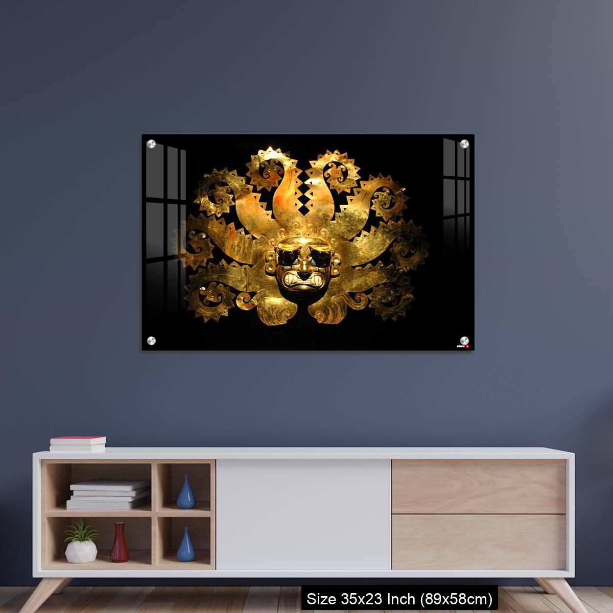OMGs Acrylic Wall Decor – Peruvian ancient mask made out of gold - Image 8