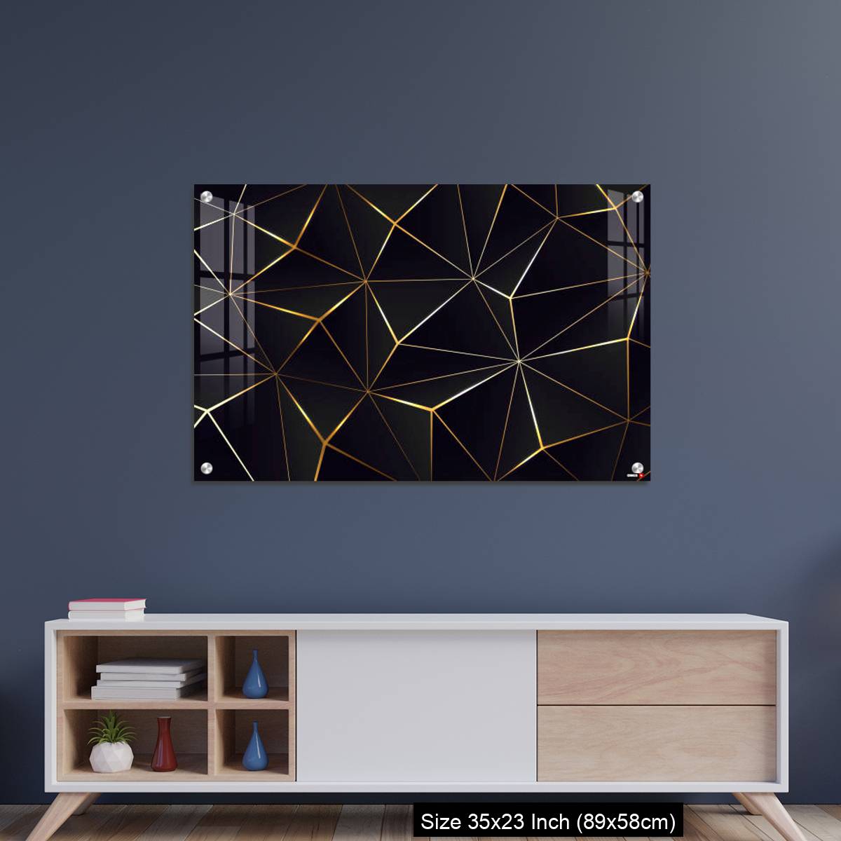 OMGs Acrylic Wall Decor – Polygonal black background. - Image 8