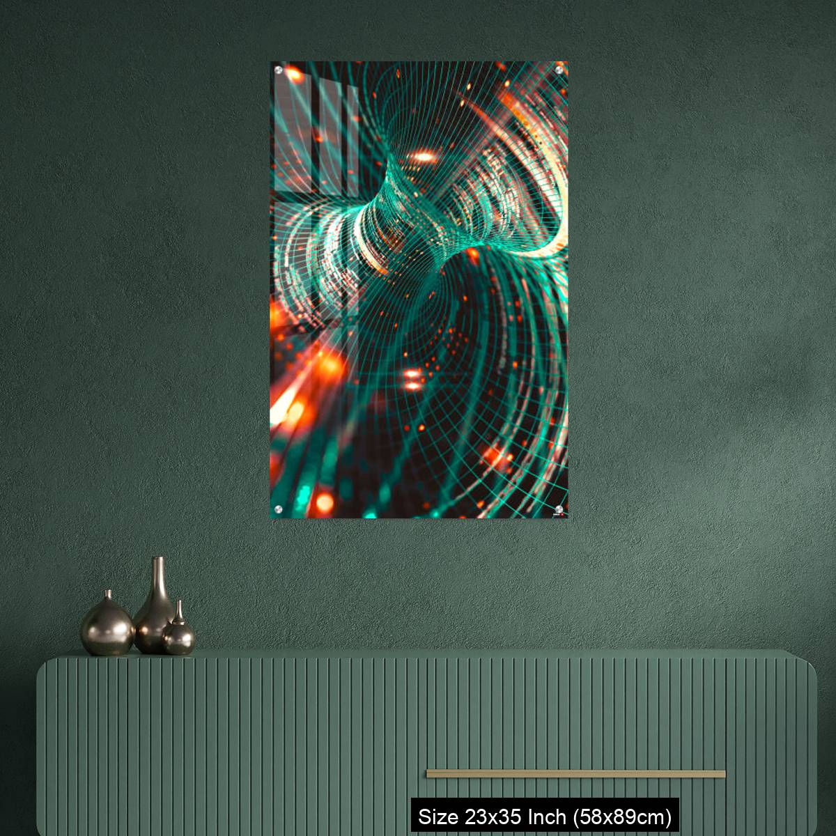 OMGs Acrylic Wall Decor – Abstract background of technology, science and cloud computer - Image 9