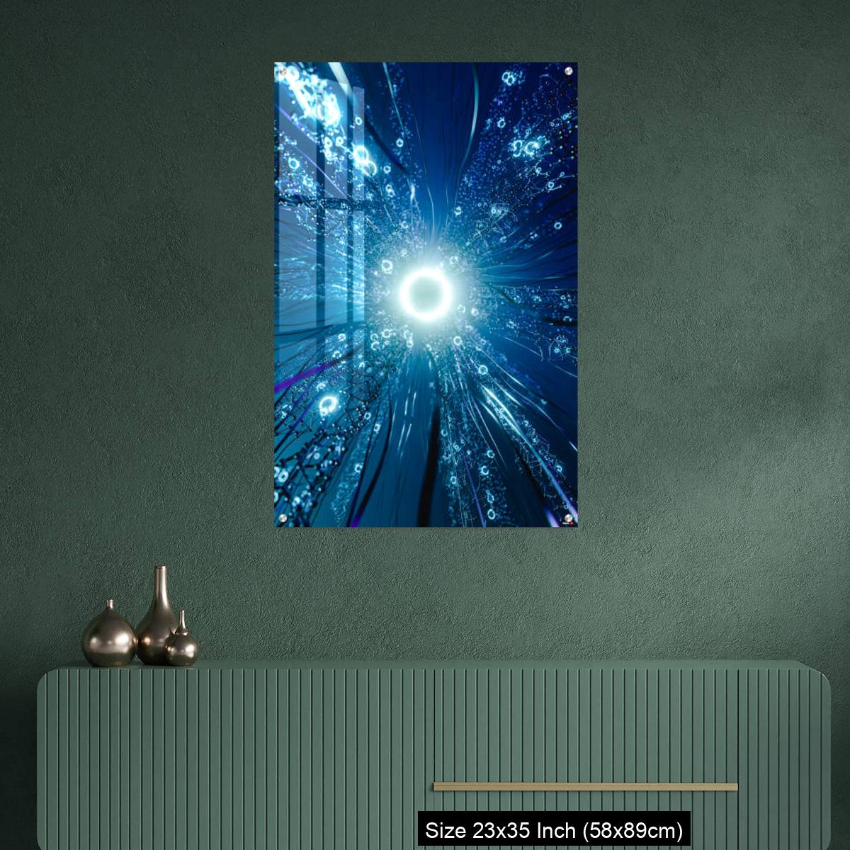 OMGs Acrylic Wall Decor – Virtual network with glowing center. - Image 9