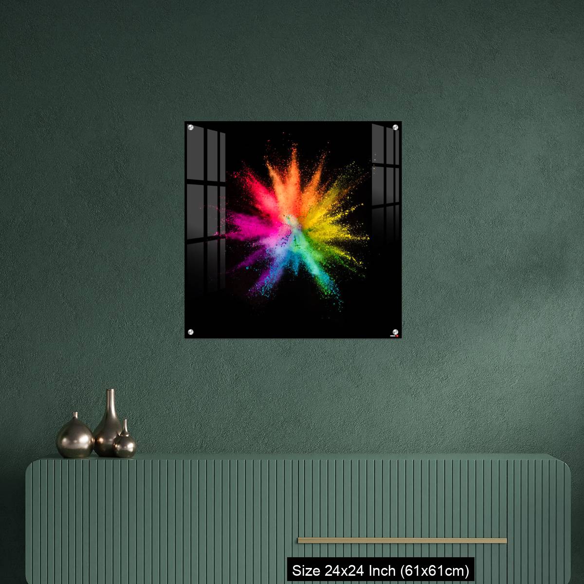 OMGs Acrylic Wall Decor – Colored powder explosion on black background - Image 9