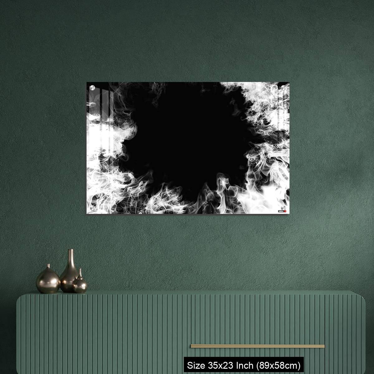 OMGs Acrylic Wall Decor – White smoke swirling in the dark - Image 9